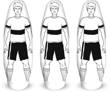 3 x Trainingsdummy 205 cm